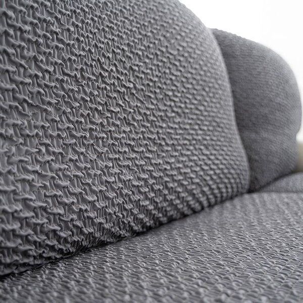 Bielastické poťahy MODULO tmavosivé sedák S (40-59 cm x 50-80 cm)