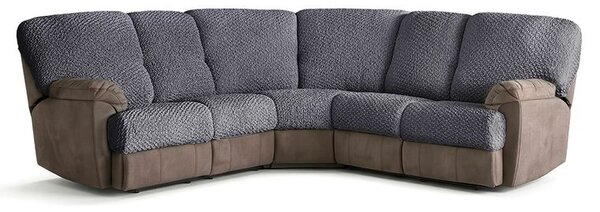 Bielastické poťahy MODULO tmavosivé sedák S (40-59 cm x 50-80 cm)