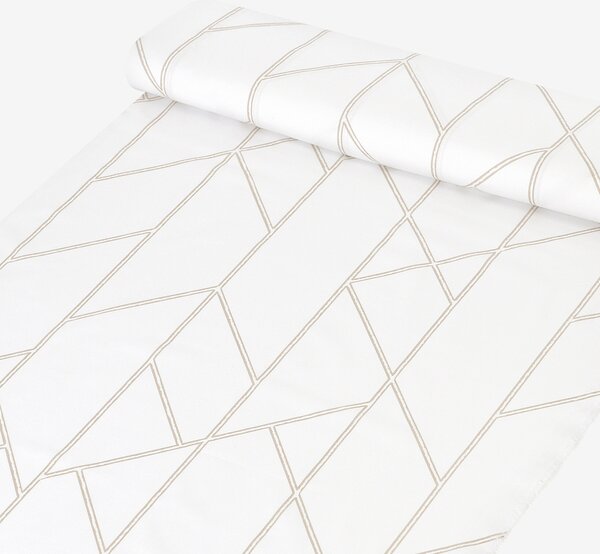 Goldea bavlnené plátno - geometrické línie na bielom 160 cm