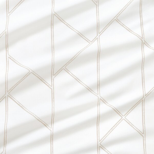 Goldea bavlnené plátno - geometrické línie na bielom 160 cm