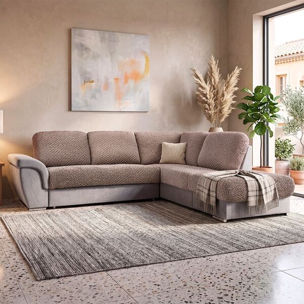 Bielastické poťahy MODULO orieškové sedák S (40-59 cm x 50-80 cm)