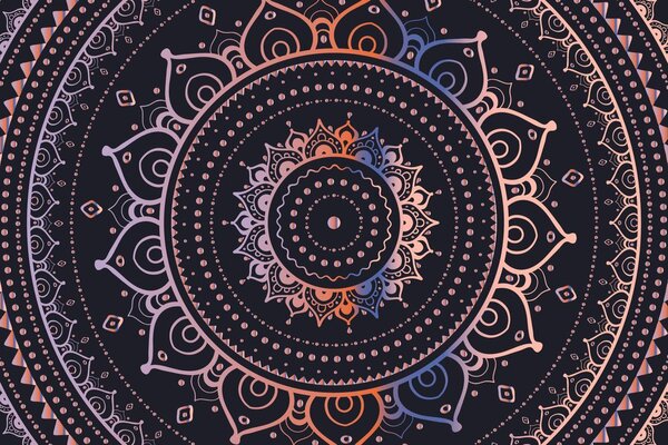 Tapeta farebná Mandala