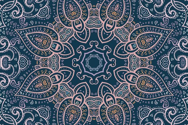 Tapeta Mandala s indickým nádychom