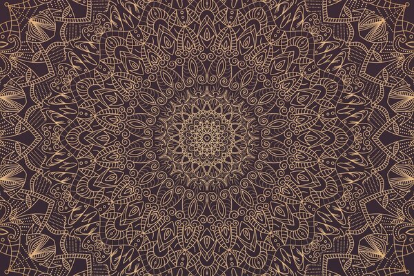 Tapeta detailná ozdobná Mandala