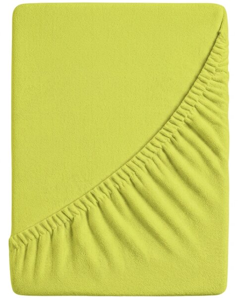 Froté plachta PREMIUM limetkové 160x200 cm