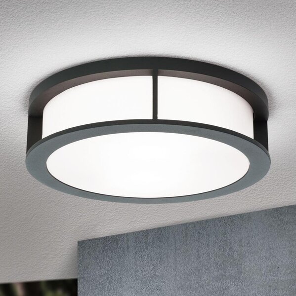 Orion - Vonkajšie svietidlo HENRY 2xE27/15W/230V priemer 30 cm IP44 antracit