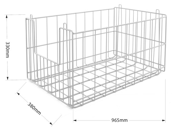 Drôtený kôš Ks11, 965(v)x380(š)x330(h) mm