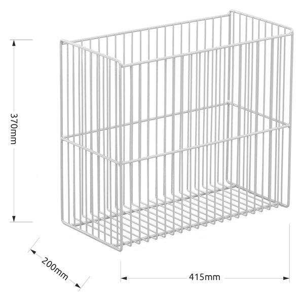 Drôtený kôš Ks10, 200(v)x415(š)x370(h) mm