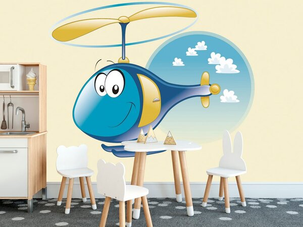 Tapeta helikoptéra v oblakoch