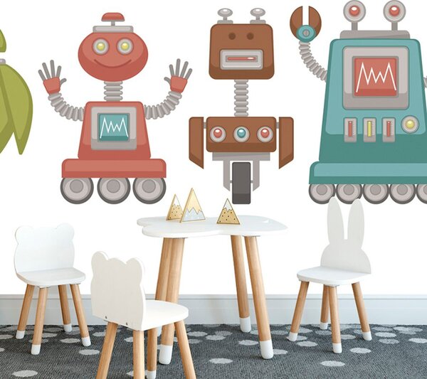 Tapeta rodinka robotov