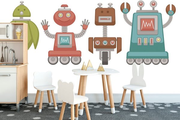 Tapeta rodinka robotov