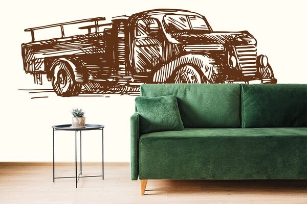 Tapeta retro nákladné auto