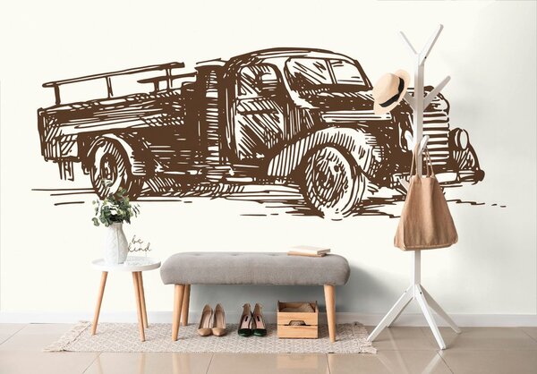 Tapeta retro nákladné auto