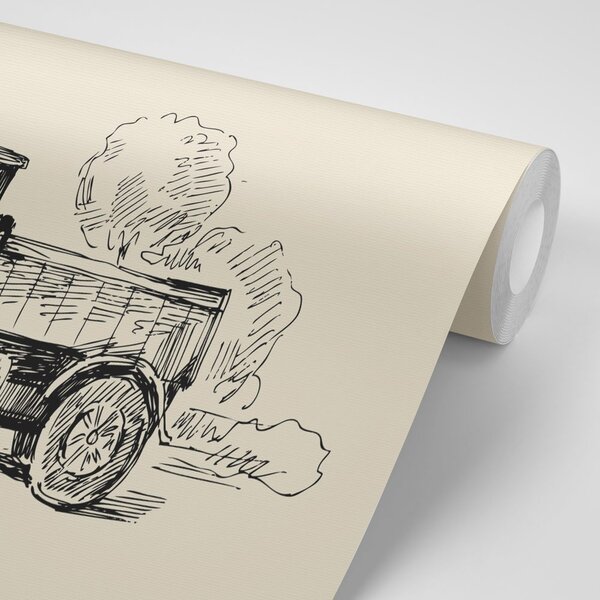 Tapeta nákladné auto v retro prevedení