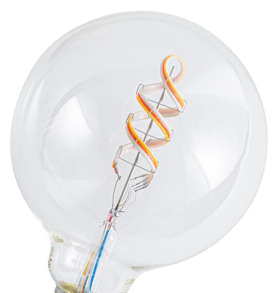 Inteligentné stmievateľné LED žiarovky E27 G125 RGBW 4W 250lm 2700K