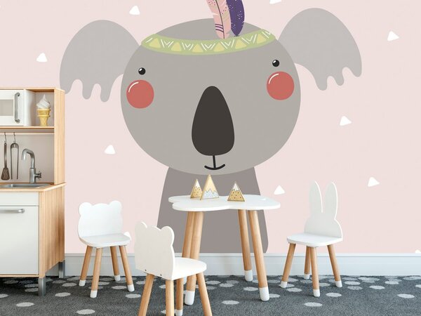 Tapeta koala s indiánskym pierkom