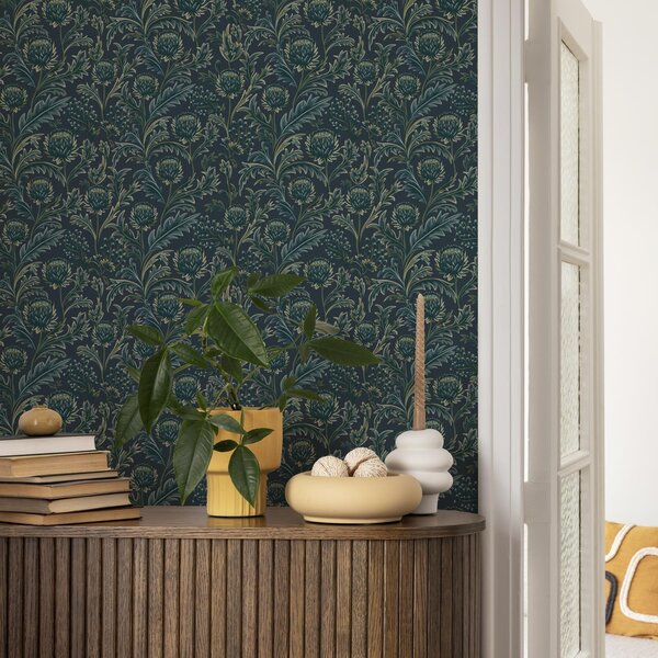 Tapety Gobelín artičokových listov, Tapety kvety, a00186 : Uwalls.sk