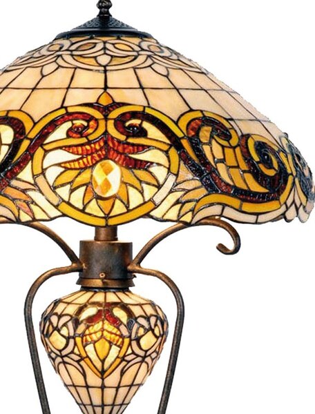 Clayre & Eef Stilní lampa Tiffany Woman - Clayre & Eef