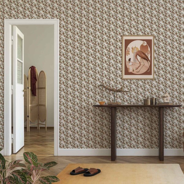 Tapety Šípkové konáre na slonovine, Tapety rustikálne, a00208 : Uwalls.sk