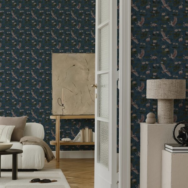 Tapety Plameniaky na nočnom jazierku, Tapety kvety, a00237 : Uwalls.sk