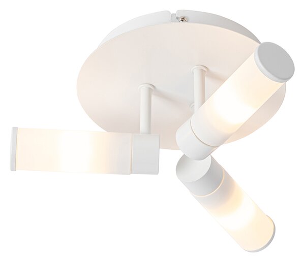 Moderné kúpeľňové stropné svietidlo biele 3 svietidlo IP44 - Vaňa