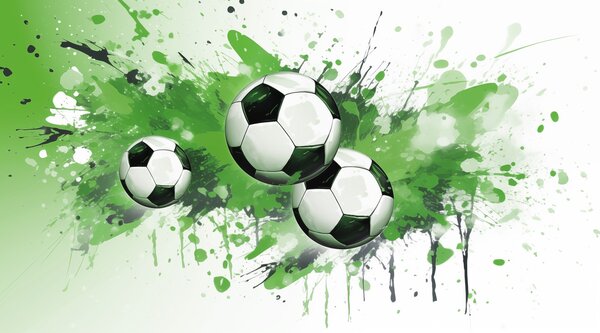 Tapety Futbalové lopty v zelenej, Fototapety Izba pre tínedžerov, Fototapety futbal, w04373v1 : Uwalls.sk
