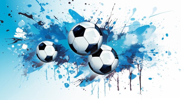 Tapety Futbal v modrých špliechancoch, Fototapety Izba pre tínedžerov, Fototapety futbal, w04373 : Uwalls.sk