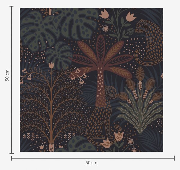 Tapety Leopardy v hrdzavých palmách, Tapety kvety, a00424 : Uwalls.sk