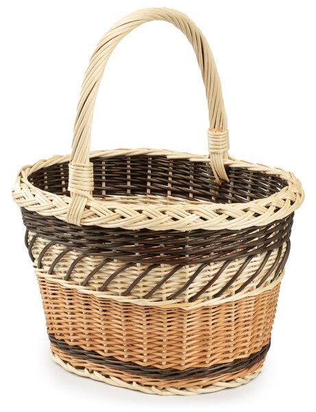 Prútený nákupný košík Pige II. š. 37 x hl. 30 x v. 25 / 43(cm)