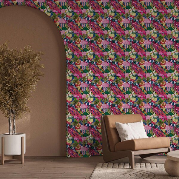 Tapety Žiarivý kvetinový karneval, Tapety abstraktné, a00471 : Uwalls.sk