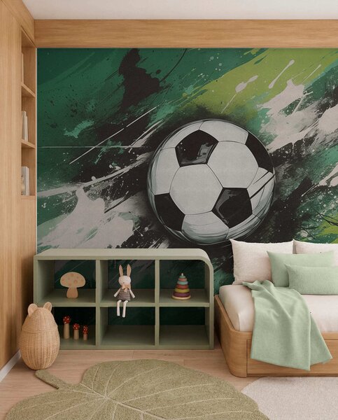 Tapety Futbal v zelených ťahoch, Fototapety Izba pre tínedžerov, Fototapety futbal, w04467 : Uwalls.sk