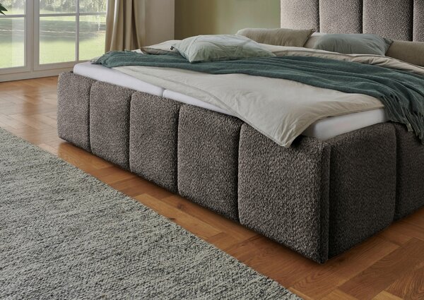 ČALÚNENÁ POSTEĽ, 180/200 cm, antracitová Xora - Online Only spálne, Online Only