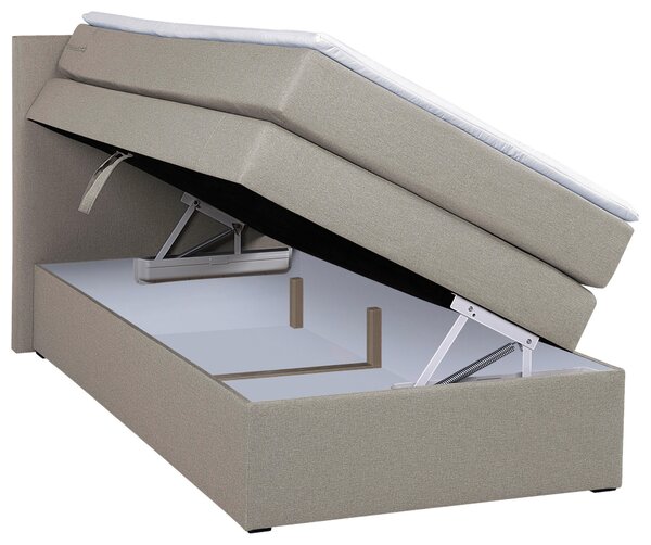 BOXSPRINGOVÁ POSTEĽ, 90/200 cm, béžová MID.YOU - Online Only spálne, Online Only