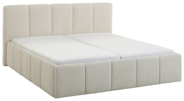 ČALÚNENÁ POSTEĽ, 180/200 cm, krémová Xora - Online Only spálne, Online Only