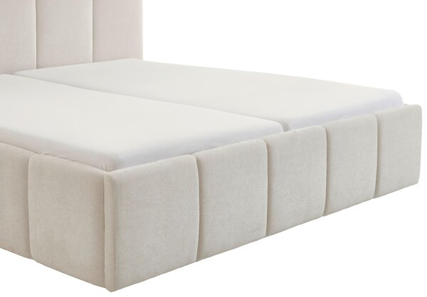 ČALÚNENÁ POSTEĽ, 180/200 cm, béžová Xora - Online Only spálne, Online Only
