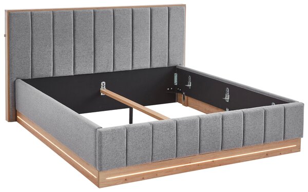 ČALÚNENÁ POSTEĽ, 180/200 cm, sivá Chameo - Online Only spálne, Online Only
