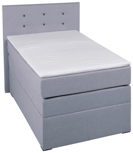 BOXSPRINGOVÁ POSTEĽ, 90/200 cm, strieborná MID.YOU - Online Only spálne, Online Only