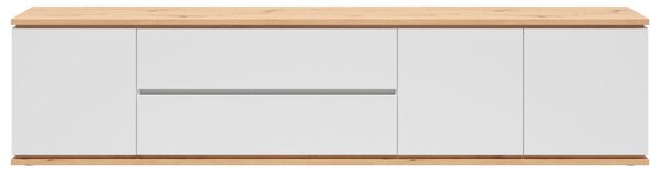 NÍZKA KOMODA, biela, dub artisan, 230/55/42 cm Xora - Online Only drobný nábytok, Online Only