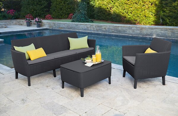 Záhradný set SALOMON 3 seater | grafit