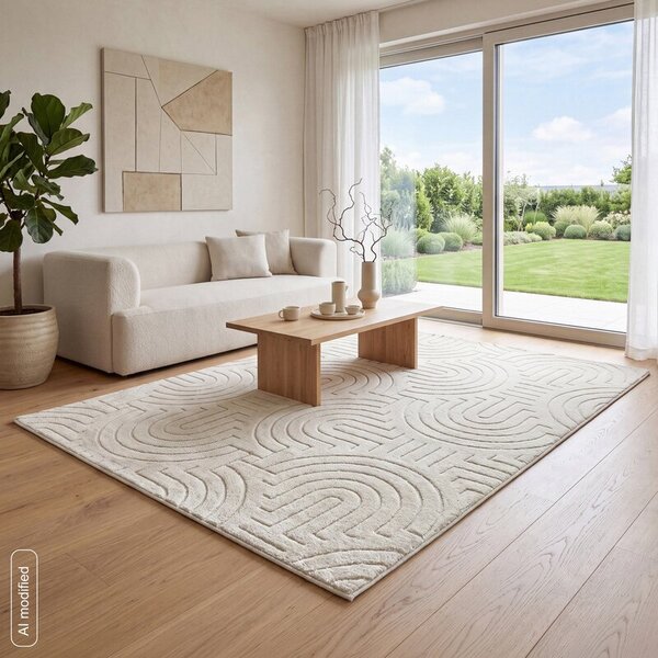 Dekorstudio Koberec BLINK3 - krémový Rozmer koberca: 60x100cm