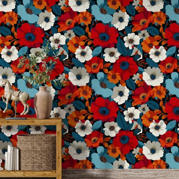 Tapety Rozsypané pestré kvety, Tapety kvety, a00542 : Uwalls.sk
