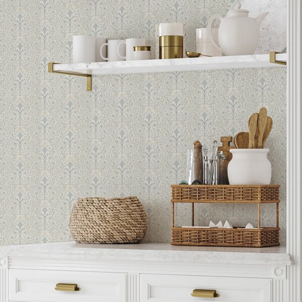 Tapety Jemný záhradný damask, Tapety orientálny štýl, a00578 : Uwalls.sk