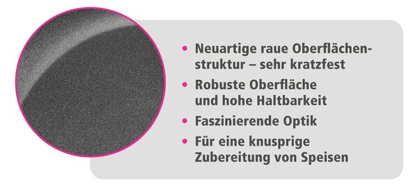 GRILOVACIA PANVICA povrch Vitaflon® Quarzit 28/28/4.5 cm GSW - Online Only bytové doplnky, Online Only