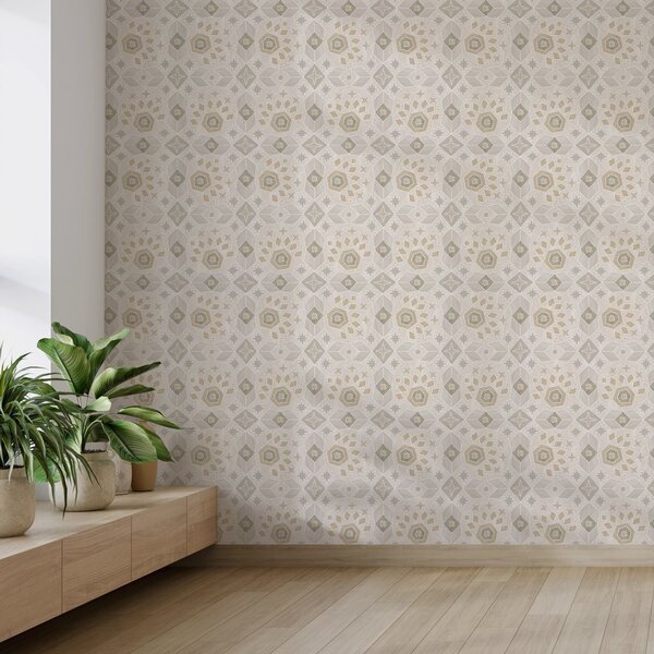 Tapety Hviezdna mozaika vo farbe ľanu, Tapety abstraktné, a00606 : Uwalls.sk