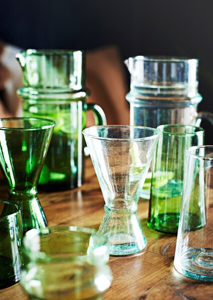 Sklenený džbán Beldi Green 1 l
