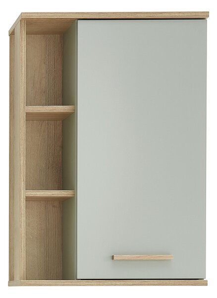 ZÁVESNÁ SKRINKA, farba duba, pastelová zelená, farba duba, pastelová zelená, 50,5/74,5/20,5 cm Xora - Kúpeľňové skrinky