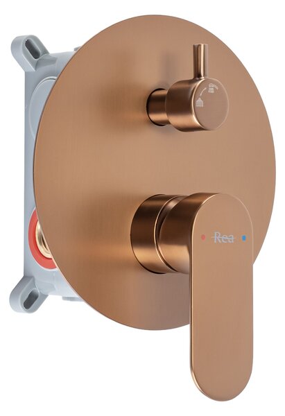 Podomietková sprchová súprava Rea Drop Brush Copper + BOX