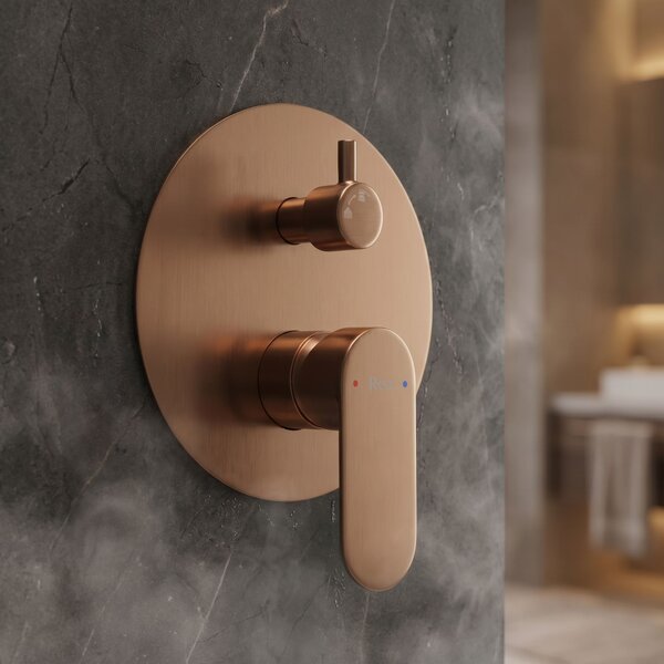 Podomietková sprchová súprava Rea Drop Brush Copper + BOX