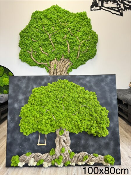 Machový obraz - strom rodiny Veľkosť: 40x50cm