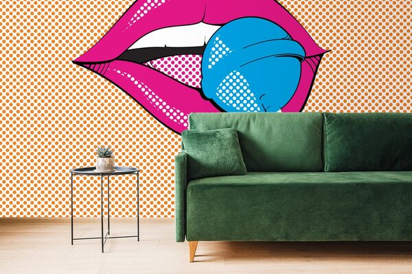 Tapeta pop art lízatko